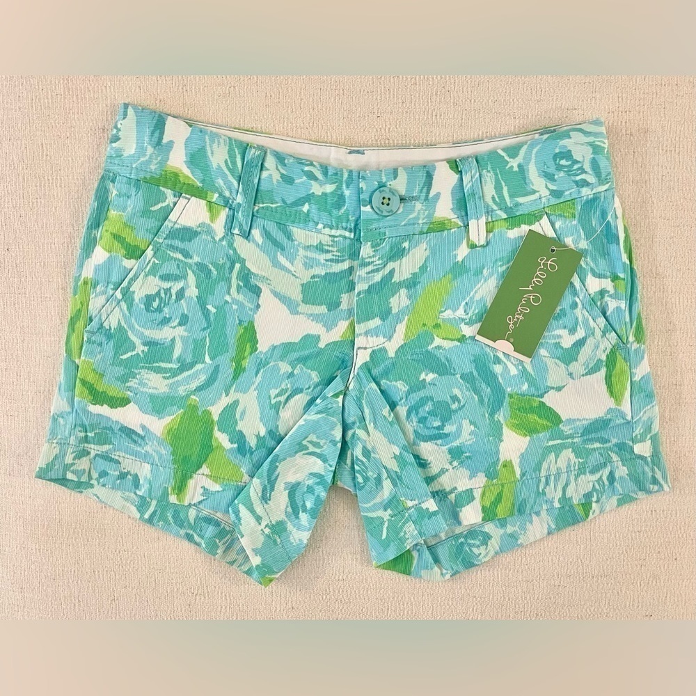 Lilly Pulitzer Callahan Shorts in First Impression, Size 000